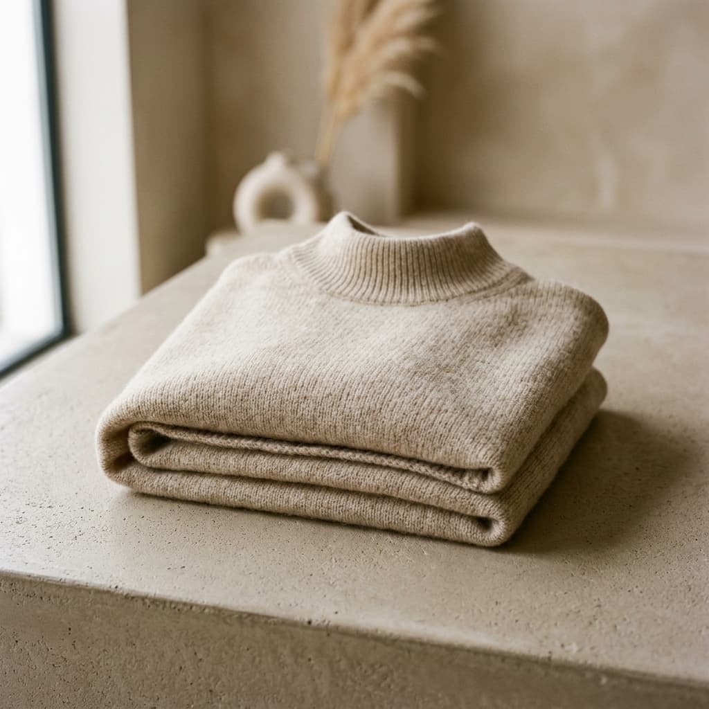 Cashmere Mock-Neck Sweater